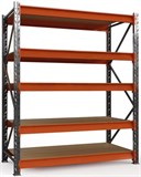 Стеллажи Оптима с фанерным настилом