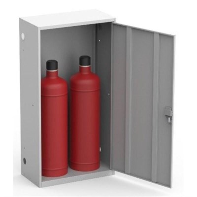 Шкаф металлический для двух газовых баллонов Металл-Завод ШГР 50-2-4