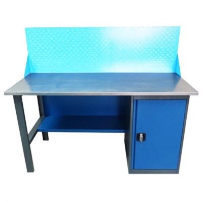 Верстак слесарный металлический с тумбой ВТ-1.4 1390х685х850 мм без панели