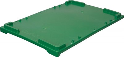 Крышка п/э для ящиков 600х400 зеленая морозостойкая (503)