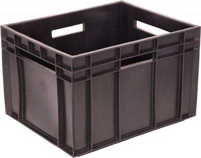 Ящик молочный "Фин-Пак" Б 350х430х285 черный (309-1)