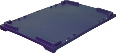 Крышка п/э для ящиков 600х400 синяя морозостойкая (503)