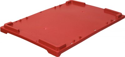 Крышка п/э для ящиков 600х400 красная морозостойкая (503)