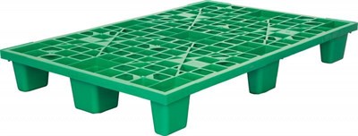Паллет 1200х800х160 мм (перфорированный на 9 ножках вкладываемый) зеленый (TR 1208 L зеленый)