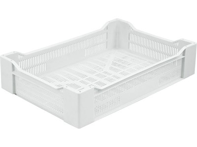 Ящик п/э 600х400х135 мороз. цв. натуральный (119 м)