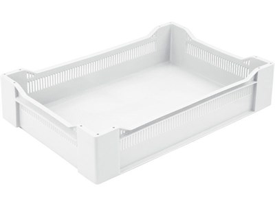 Ящик п/э 600х400х135 мороз. дно сплошное цв. натуральный (120 м)