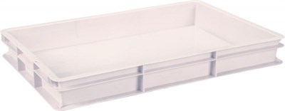 Ящик п/э 600х400х75 мороз. сплошной цв. натуральный (424 м)