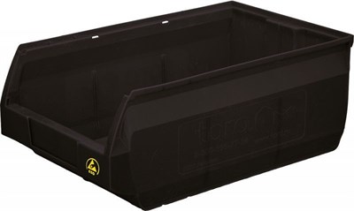 Ящик Palermo 500х310х200 PP, черный антистатичный (5005 ESD)