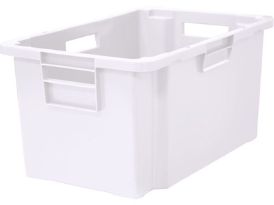 Ящик п/э мясной 600х400х300 сплош. натуральный морозостойкий (218-1 м) - фото 43757