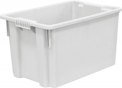 Ящик п/э 600х400х350 мороз. сплошной цв. натуральный (603 м)