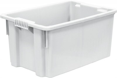 Ящик п/э 600х400х300 мороз. сплошной цв. натуральный (601 м)