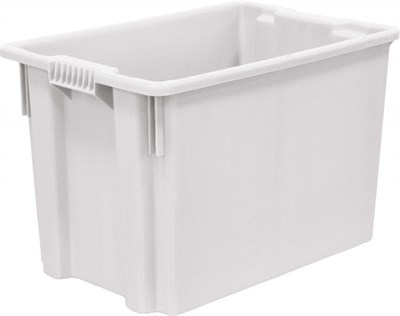 Ящик п/э 600х400х400 мороз. сплошной цв. натуральный (605 м)