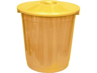 Бак с крышкой (50 л) желтый (МБ-50 желтый с крышкой)