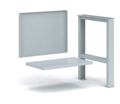 Комплект полка,стенка,опора К-2/1.6 для верстака, слесарного стола  шириной 1600 мм