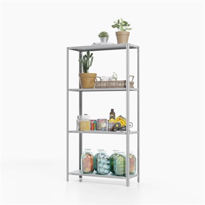 Стеллаж ТС Лайт, 1500x700x300 мм. Полки: 4 шт. металл (ТС 15070340) - фото 50896