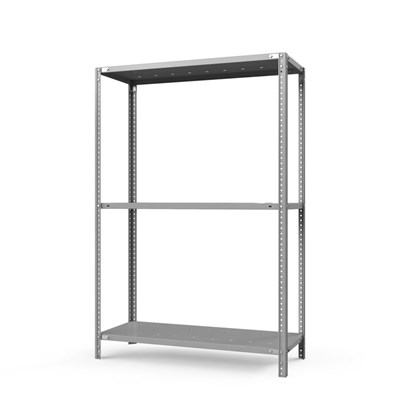 Стеллаж металлический ТС Лайт, 1500x1200x300 мм. Полки: 3 шт. металл перф. (ТС 15120331) - фото 51506