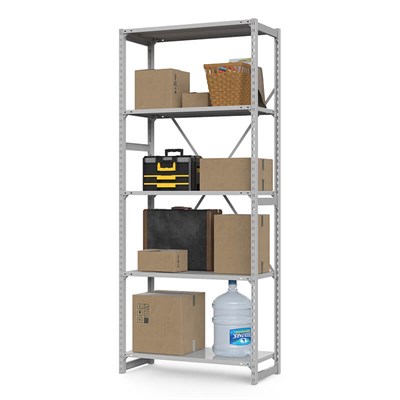 Стеллаж металлический ТСУ Универсал, 2500x700x400 мм. Полки: метал. 5 шт. (ТСУ 25070450) - фото 51725