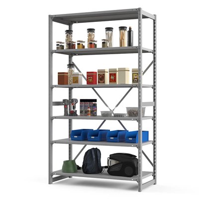 Стеллаж металлический ТСУ Универсал, 2200x1000x400 мм. Полки: метал. 6 шт. (ТСУ 22100460) - фото 51750