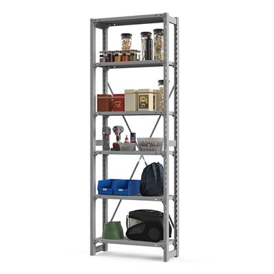 Стеллаж металлический ТСУ Универсал, 2200x700x300 мм. Полки: метал. 6 шт. (ТСУ 22070360) - фото 51950