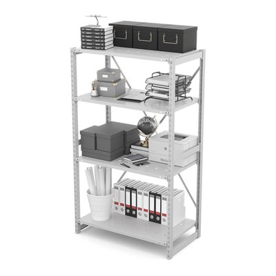 Стеллаж металлический ТСУ Универсал, 2000x1000x800 мм. Полки: метал. перф. усил. 4 шт. (ТСУ 201008412) - фото 52155