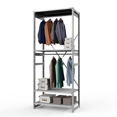 Стеллаж металлический ТСУ Универсал, 2500x1000x500 мм.Штанги: 2шт. Полки: метал. 4 шт. (ТСУ 25100540ш2) - фото 52293