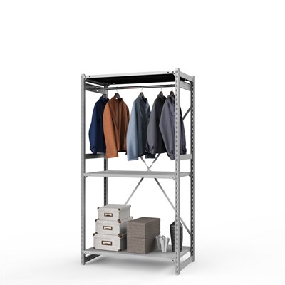 Стеллаж металлический ТСУ Универсал, 2000x1000x600 мм.Штанги: 1шт. Полки: метал. усил. 3 шт. (ТСУ 20100632ш1) - фото 52297