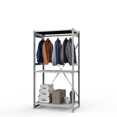 Стеллаж металлический ТСУ Универсал, 2000x1000x600 мм.Штанги: 1шт. Полки: метал. усил. перф. 3 шт. (ТСУ 201006312ш1) - фото 52299