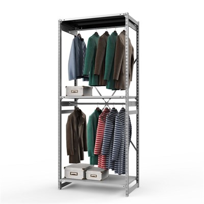 Стеллаж металлический ТСУ Универсал, 2500x1000x500 мм.Штанги: 2шт. Полки: метал. усил. 3 шт. (ТСУ 25100532ш2) - фото 52315