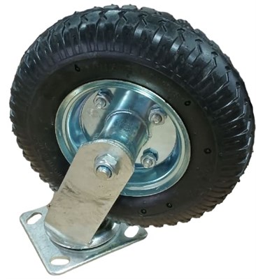 Колесная опора поворотная PRS63 (SC90), пневматическая камерная с протектором