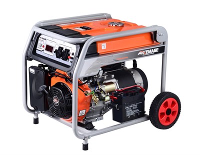 Генератор бензиновый 3,3 кВт 220В 16 л с электростартером и колесами TOR KM4800H - фото 58807