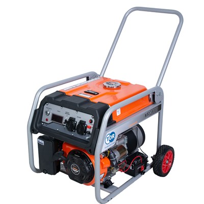 Генератор бензиновый 2,5 кВт 220В 16 л с электростартером и колесами TOR KM3800H - фото 58919