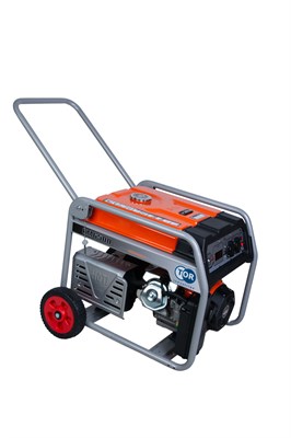 Генератор бензиновый 5,0 кВт 220В 27 л с электростартером и колесами TOR KM6500H - фото 58925