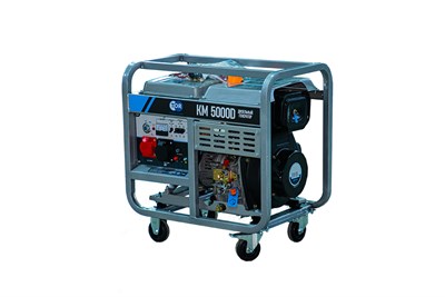 Генератор дизельный 5,0 кВт 380В/1,6 кВт 220В 15 л с электростартером TOR KM5000D# - фото 59553