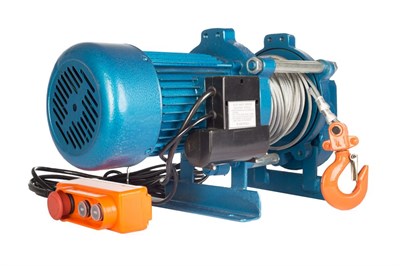 Лебедка электрическая  300 кг  30 м с канатом 220 В TOR KCD# - фото 59579