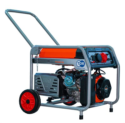 Генератор бензиновый 6,0 кВт 220В/380В с электростартером TOR KM8000HE - фото 60049
