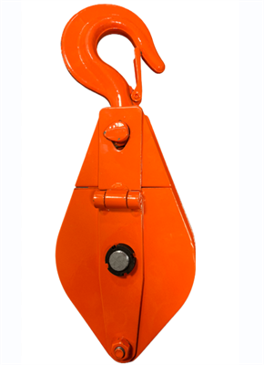 Блок монтажный однорольный с  крюком TOR 2 т с откидной щекой - фото 60853