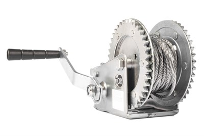 Лебедка ручная TOR ЛН-1200 (LHW) г/п 0,5 т длина троса 20 м - фото 61502