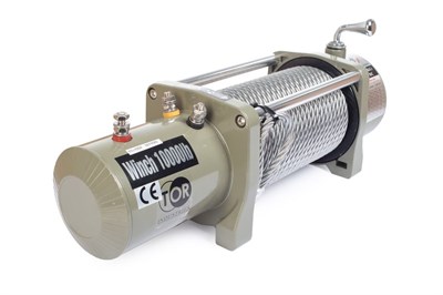 Лебедка автомобильная TOR ЛА S10000 г/п 4536 кг 28 м 12V - фото 61632