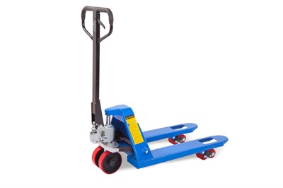 Тележка гидравлическая узковильная 2500 кг 800x450 мм полиуретановые колеса TOR RHP - фото 62404