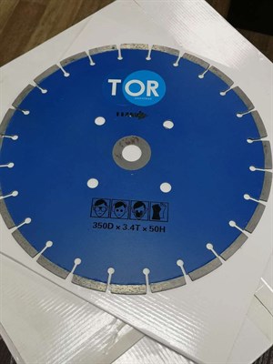Диск по бетону для швонарезчиков HQR500A-2 (E) 350Dx3,6Tx50H (Cutter Disc 350 mm) - фото 63456