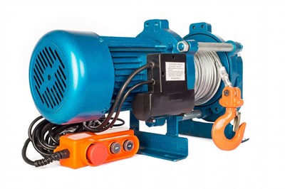 Лебедка электрическая KCD 500/1000 кг 100/50 м с канатом 380 В TOR - фото 63501