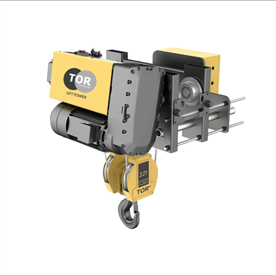Таль передвижная двухскоростная TOR SHA8 2D 3,2т 6м 4/1 380В электрическая канатная с уменьшенной строительной высотой - фото 63588