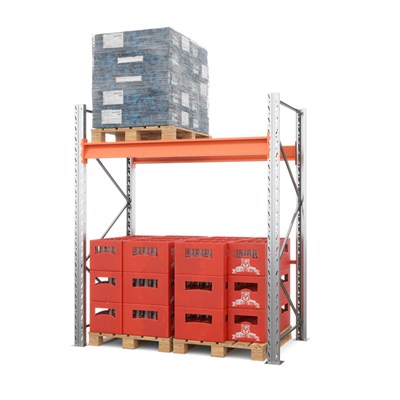 Стеллаж металлический паллетный 2000х1800х1100 мм (100.1.5). Ярусы: пол+1 - фото 64284