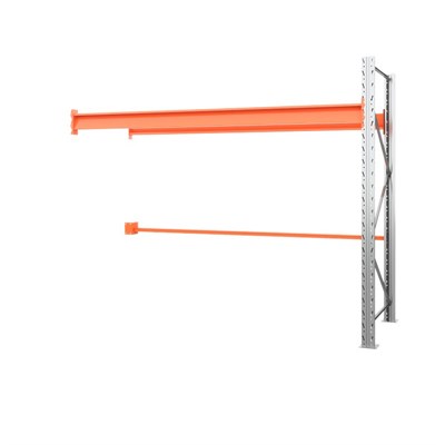 Секция приставная стеллажа металлического паллетного 2000х2700х1100 мм (100.1.5). Ярусы: пол+1 - фото 64303