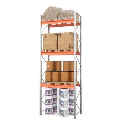 Стеллаж металлический паллетный 4500х1800х1100 мм (100.1.5). Ярусы: пол+3 - фото 64353