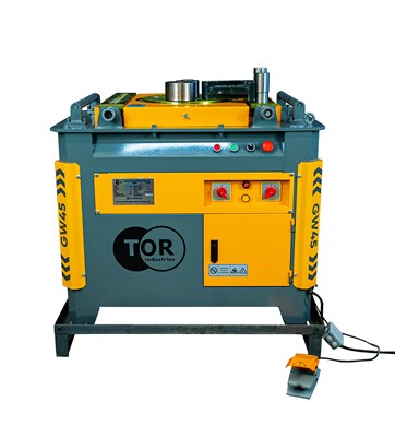 Станок для гибки арматуры 45/40 мм 4кВт с доводчиком, рег. боковые упоры TOR GW45A PRO - фото 65656