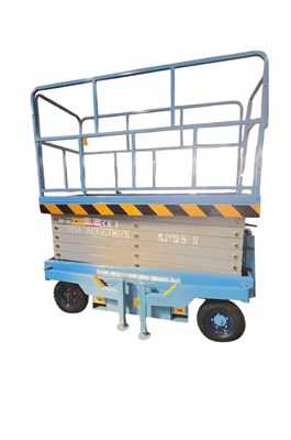 Подъемник ножничный самоходный 500 кг 12/14 м TOR SJY-0,5-12DC аккумуляторный - фото 65799