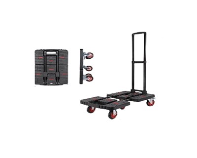 Тележка складная платформенная TOR PT-220 220 кг 400х585(705) мм колеса 100 мм х 5 штпия - фото 65860