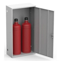 Шкаф металлический для двух газовых баллонов Металл-Завод ШГР 50-2-4