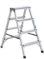 Стремянка алюминиевая двухсторонняя 4 ступени 63-0-024